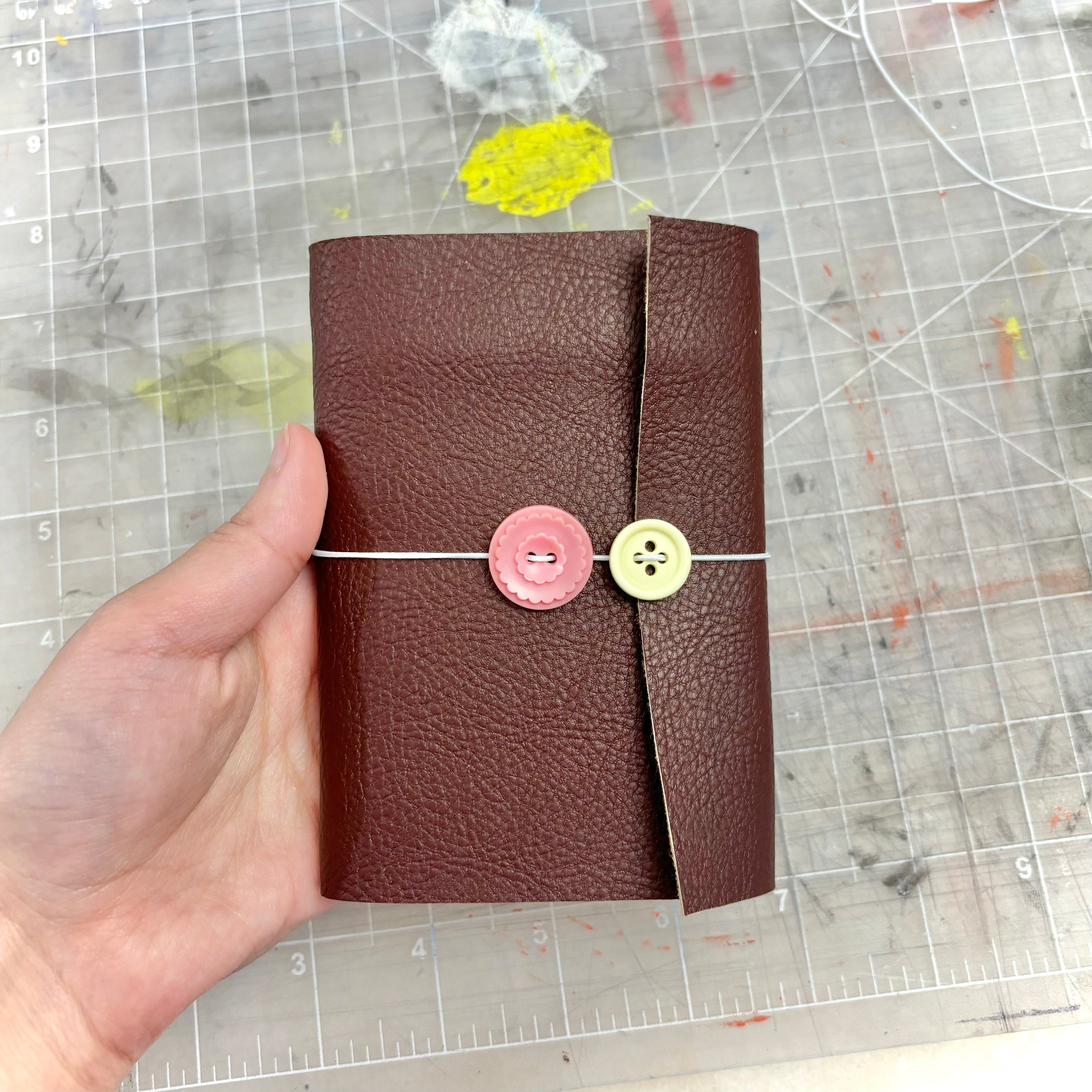 Faux Leather Mini Journal