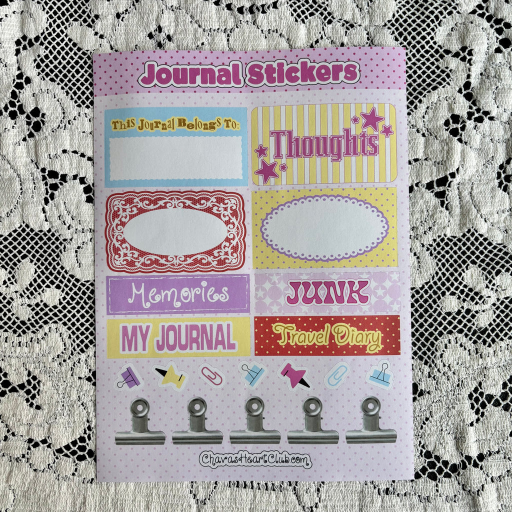 Jumbo Sticker Sheets