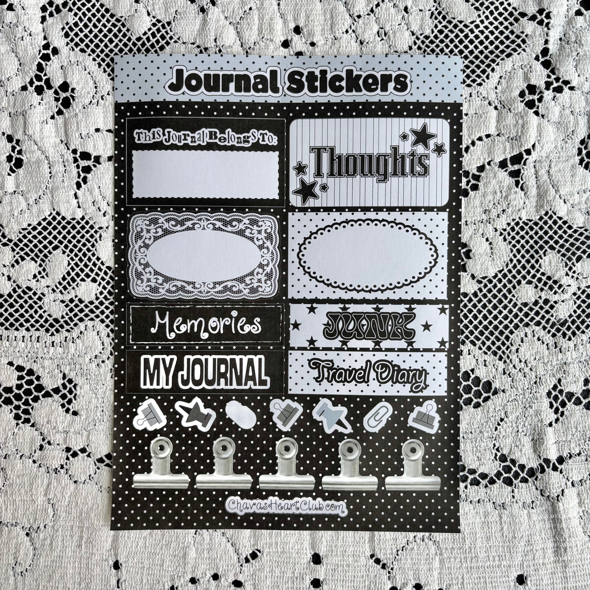 Jumbo Sticker Sheets