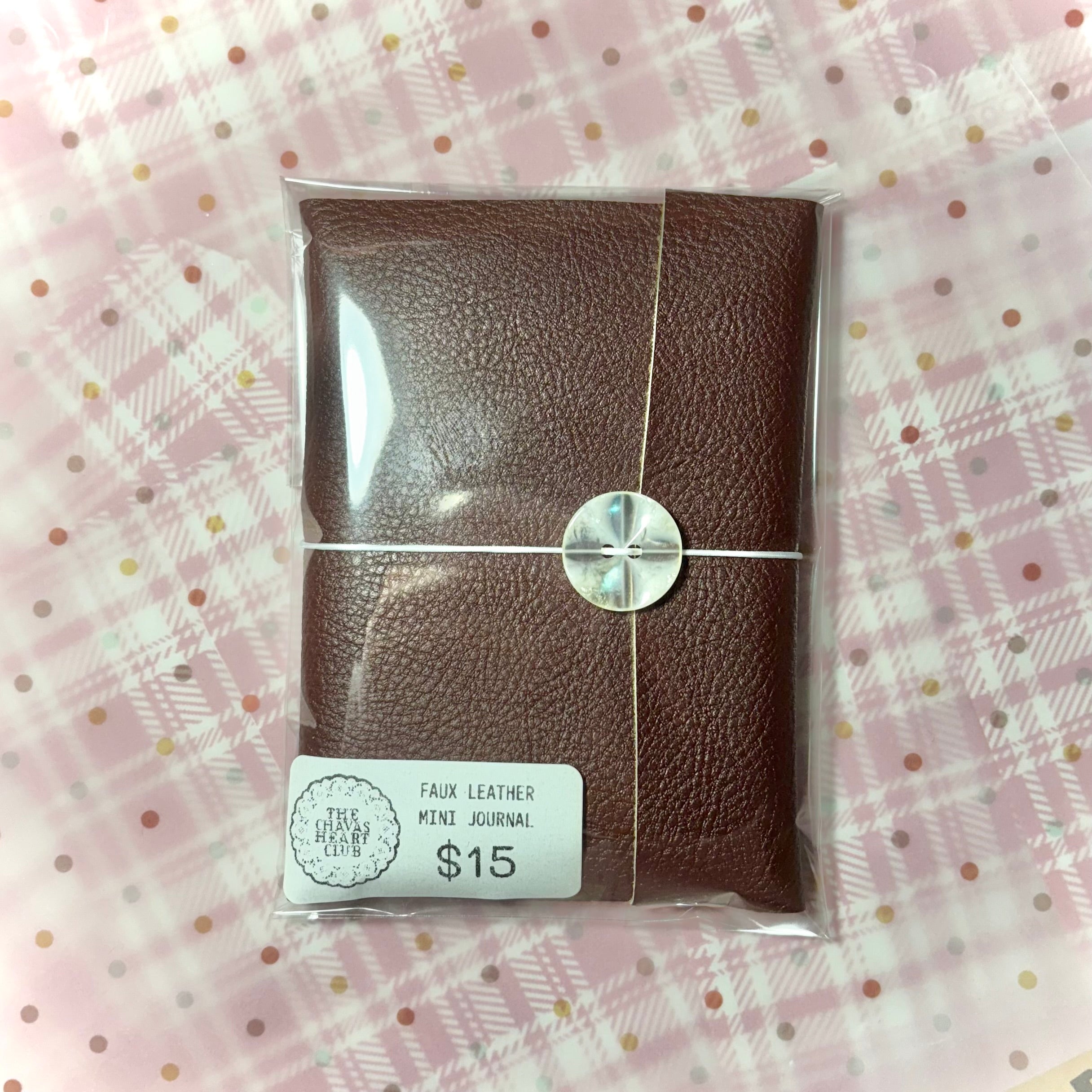 Faux Leather Mini Journal