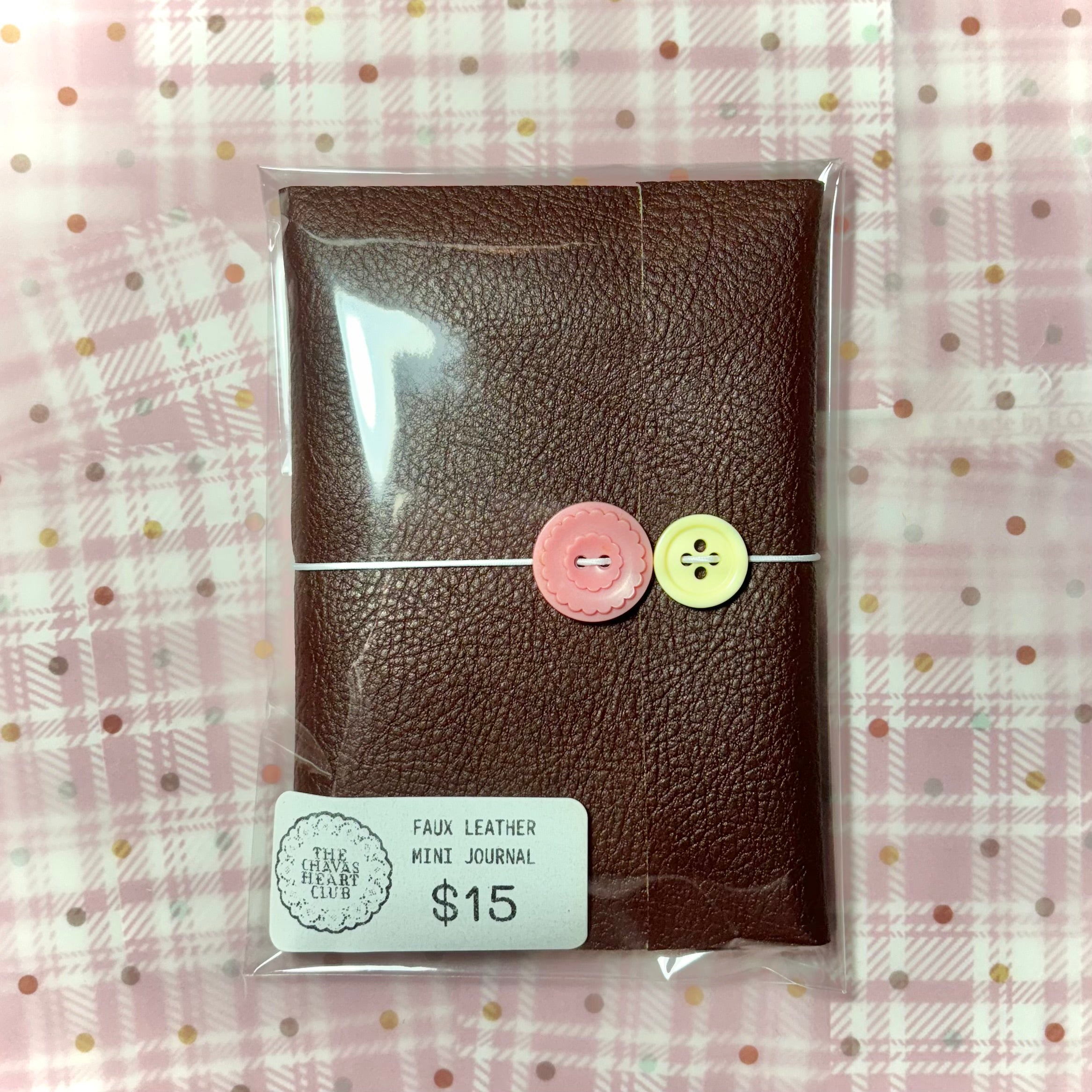 Faux Leather Mini Journal